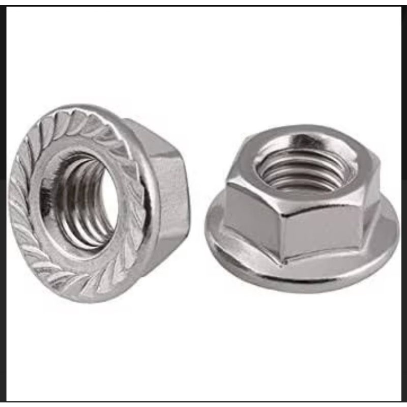 MUR FLANGE M5 flange nut STAINLESS STEEL (harga per biji)