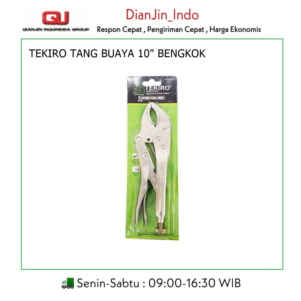 TANG BUAYA 10 INCH TEKIRO ASLI / TANG BUAYA 10&quot; TEKIRO / LOCKING PLIER CURVE