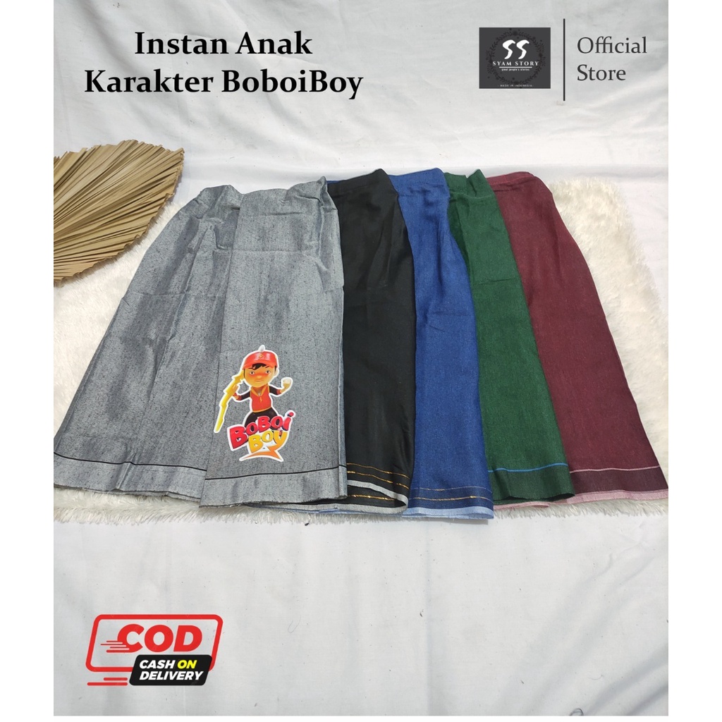 Sarung Instan Anak Karakter Boboiboy