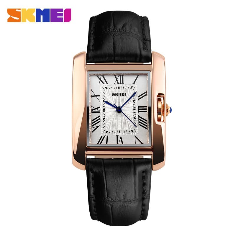 Jam Tangan Wanita SKMEI 1085 / CL1085 Leather Strap Korea Fashion Casual Quartz Anti Air Terlaris