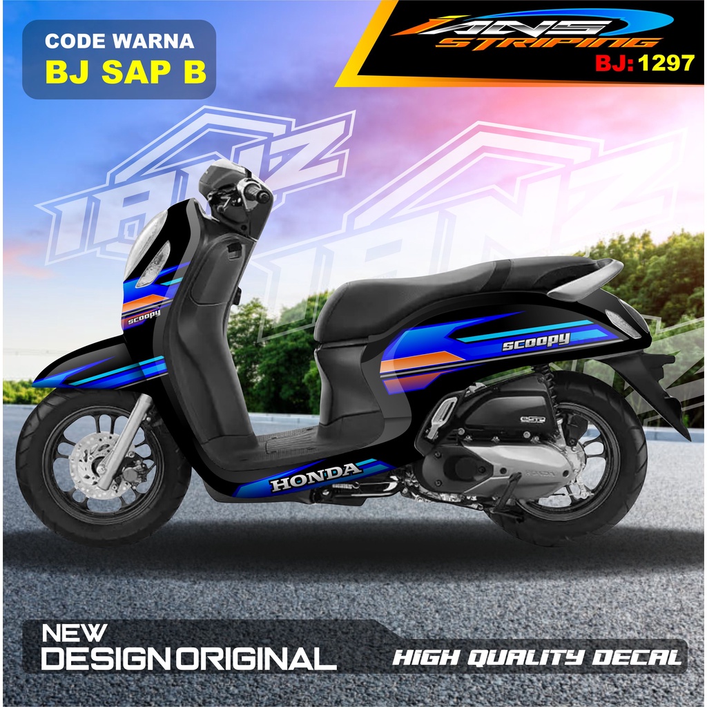 STICKER SCOOPY FULL BODY MOTOR/ STICKER DECAL HONDA SCOOPY FULL BODY / STICKER VARIASI SCOOPY TERBARU