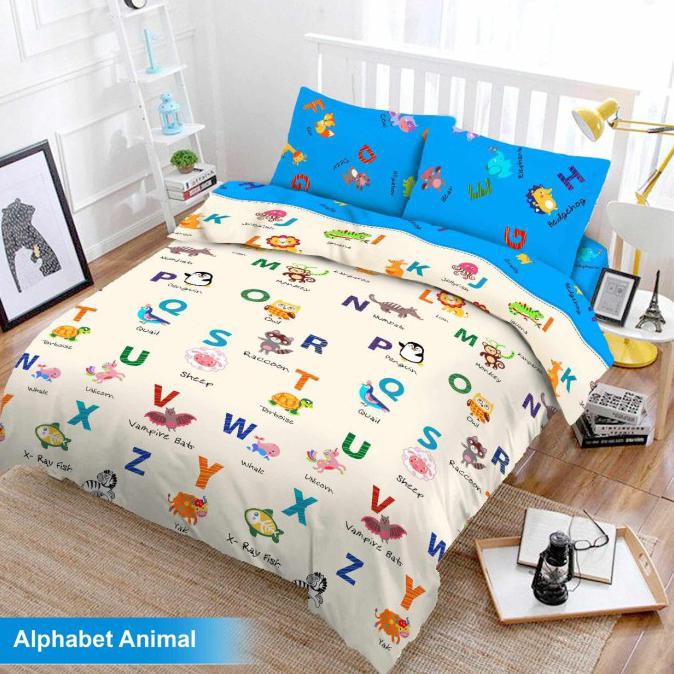 Bedcover Set T30 King Vito Alphabet Animal 180x200x30 cm