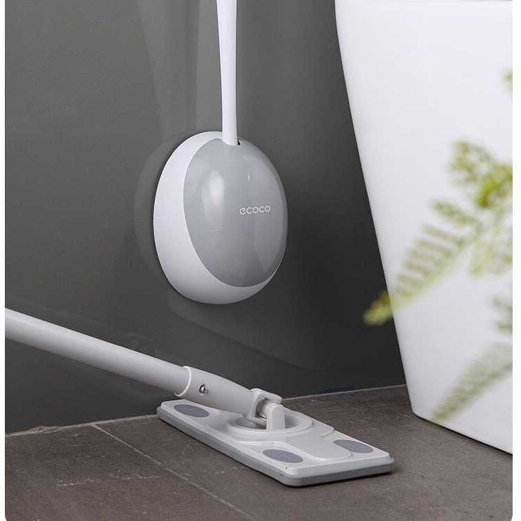 ECOCO Sikat Toilet WC Silicone Brush Pembersih Lantai Dinding Kamar Mandi Wall Mounted Silicon Flexible Berkualitas