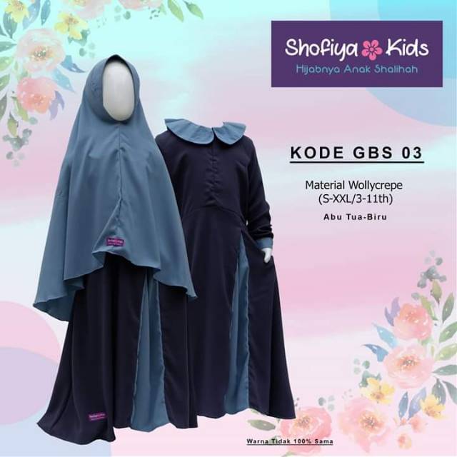 Gamis anak pesta wollycrepe shofiya kids