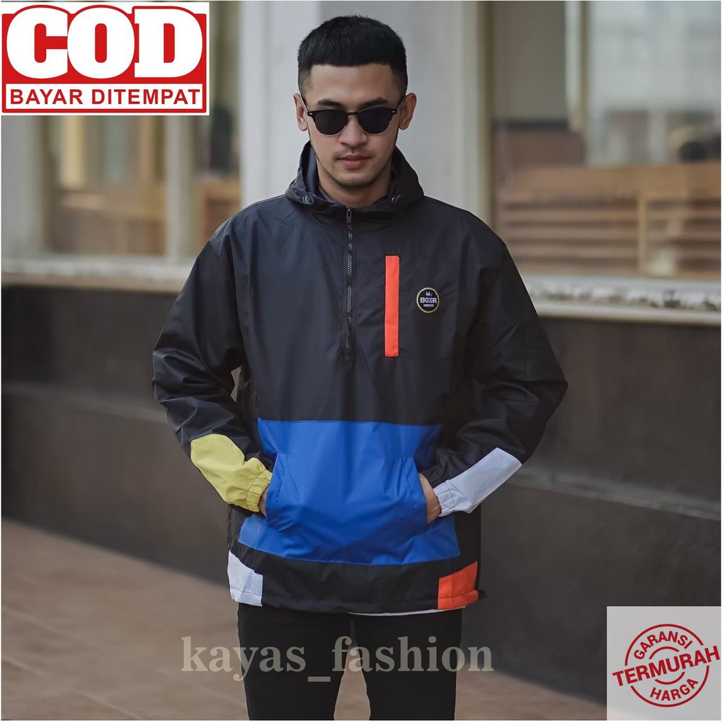 jaket pria cagoule original bgsr real pic termurah anti air