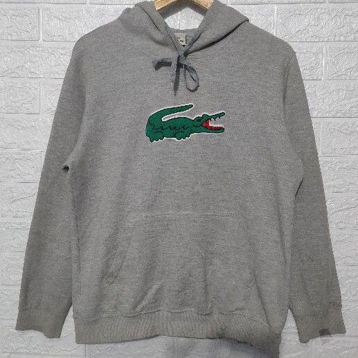 hoodie lacoste big logo second original