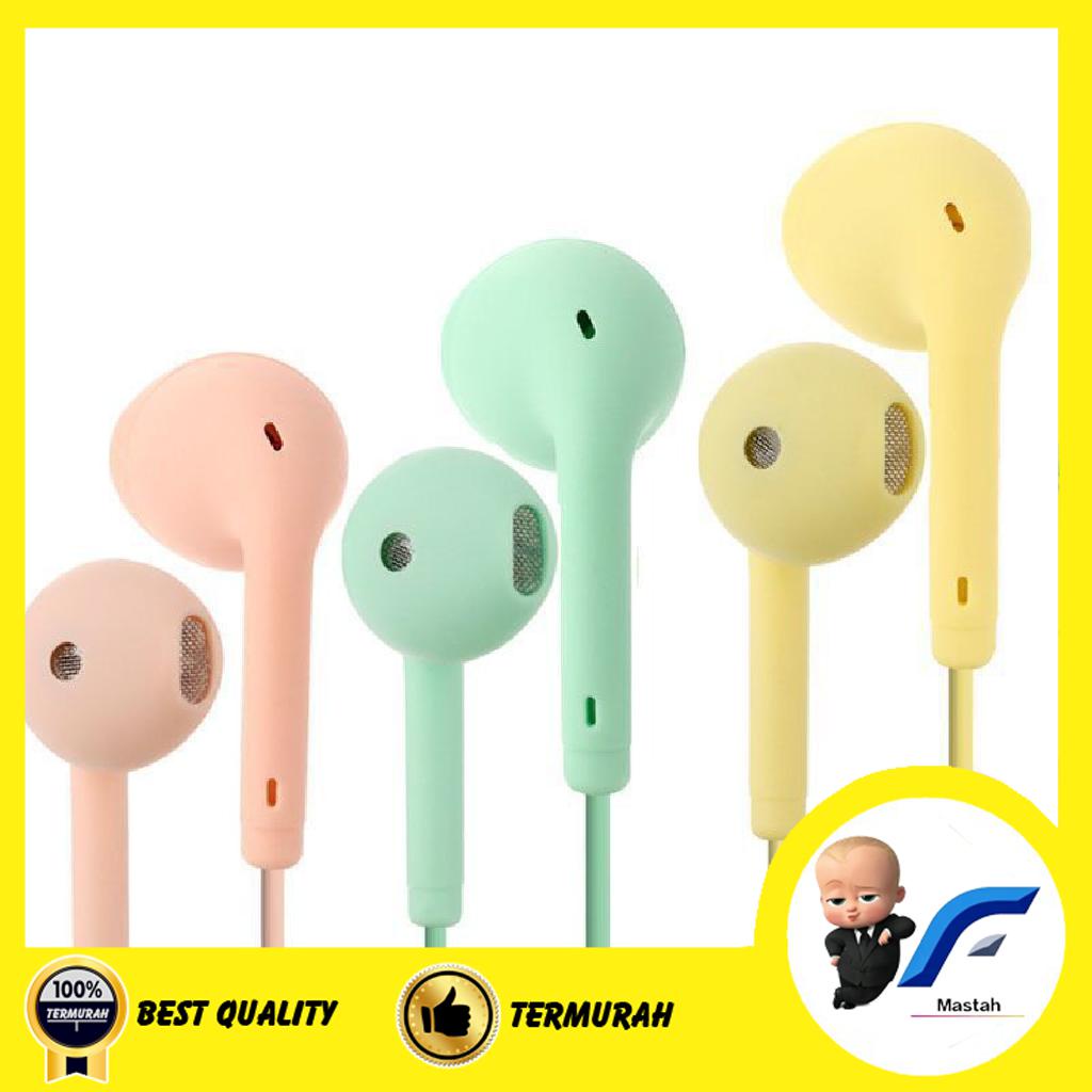 mtsh-  Earphone U19 Hansdfree Headset Macaron Exstra Bass Mate Color HP028 Termurah