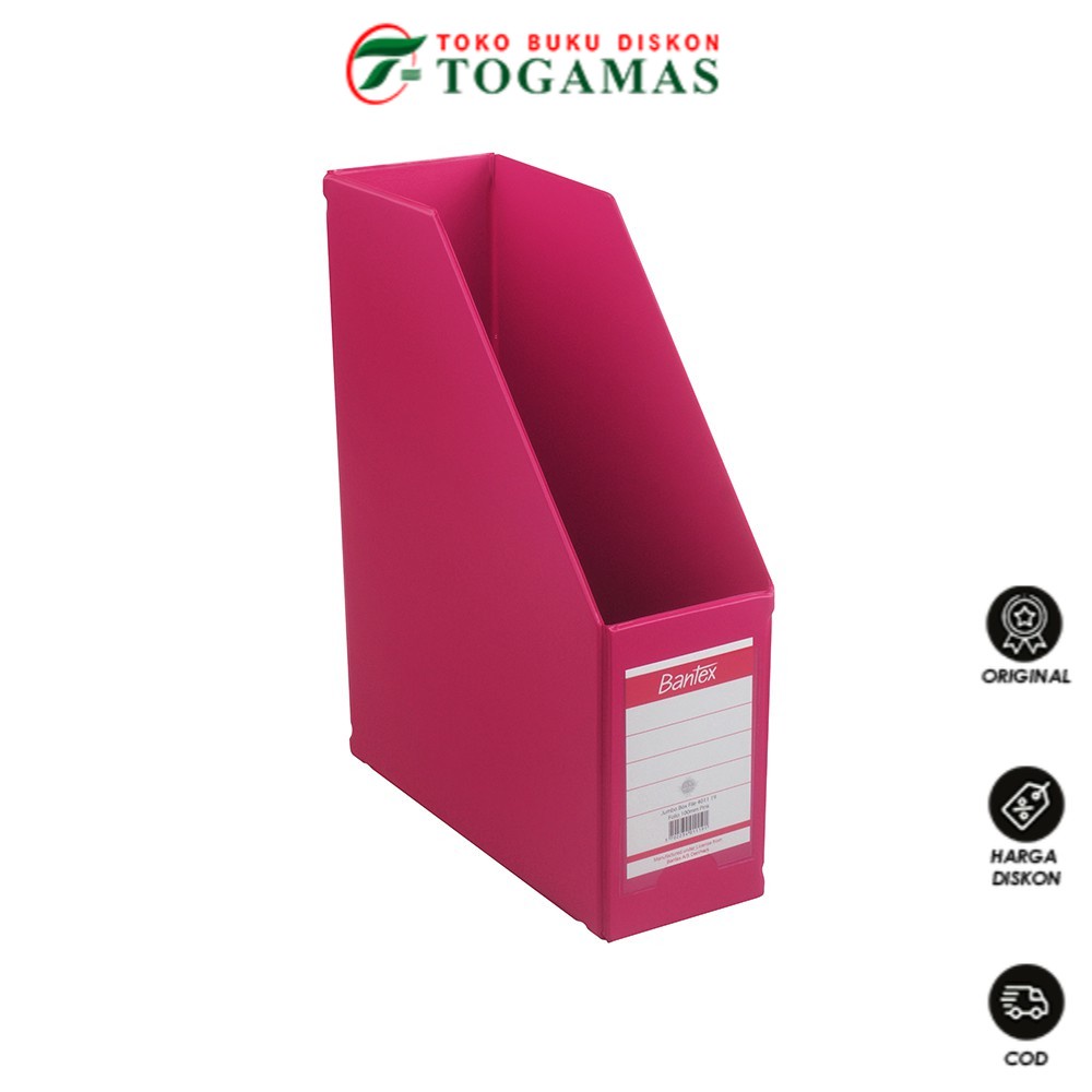 

Bantex Magazine File (Box File) 10cm Folio Pink #4011 19