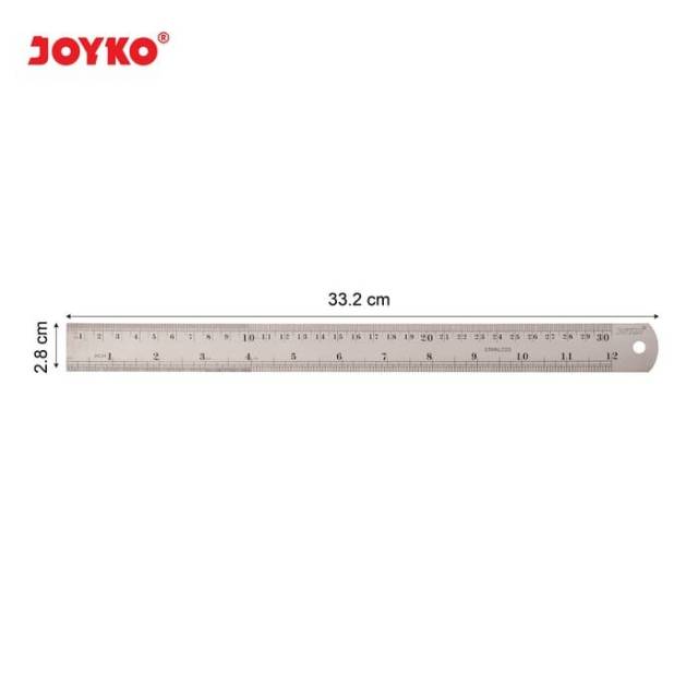 

Penggaris Besi Joyko 30cm / Stainless Steel Ruler