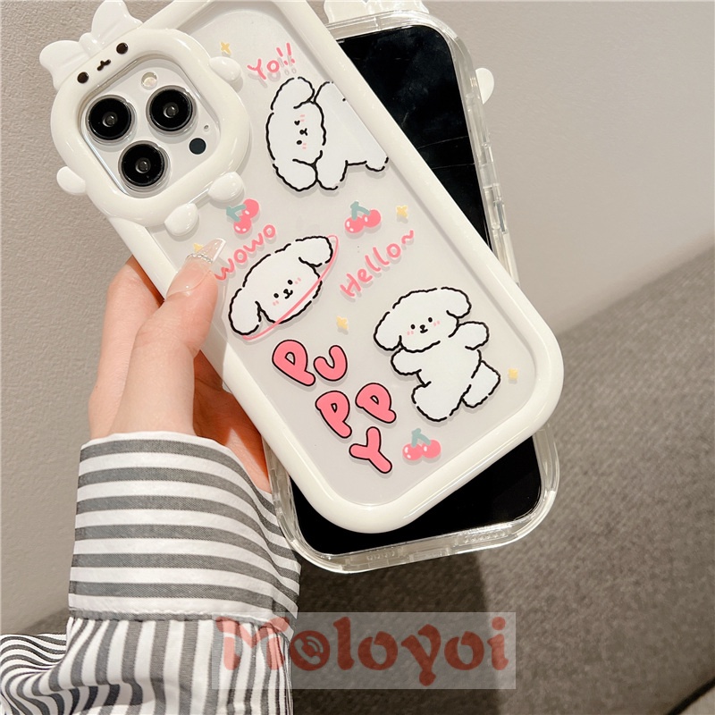 Soft Case Bahan TPU Motif Kartun Anjing Untuk IPhone 11 Pro MAX 7 8 6 6S 14 Plus 13 12 14 Pro MAX 11 XR X XS MAX SE 2020