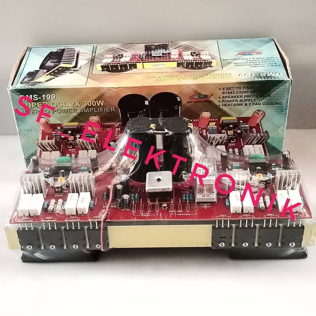 Kit Power Amplifier Super OCL 600Watt Stereo DMS-199