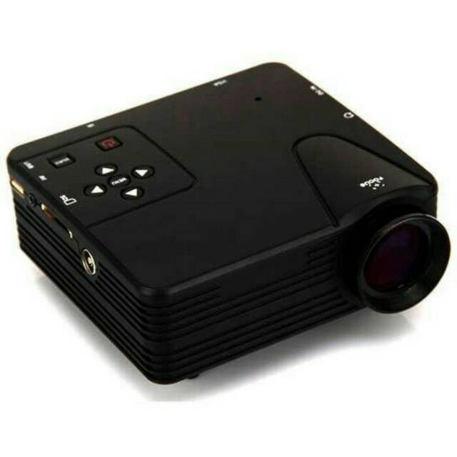Ready....Proyektor Mini LED 640 x 480 Pixel 80 Lumens with TV Receiver - H100 - Black