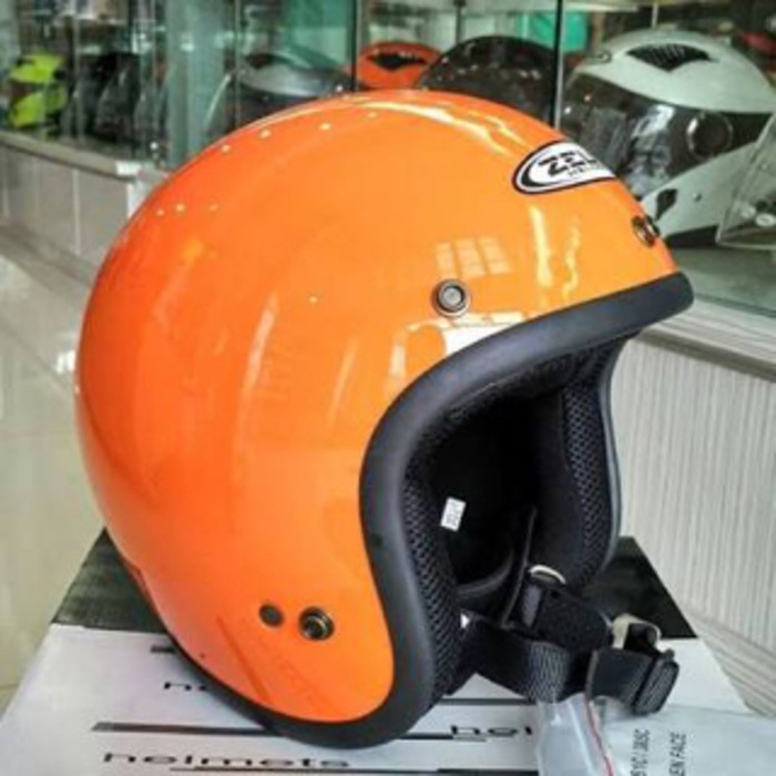 ZEUS 385 orange helm retro classic bogo import