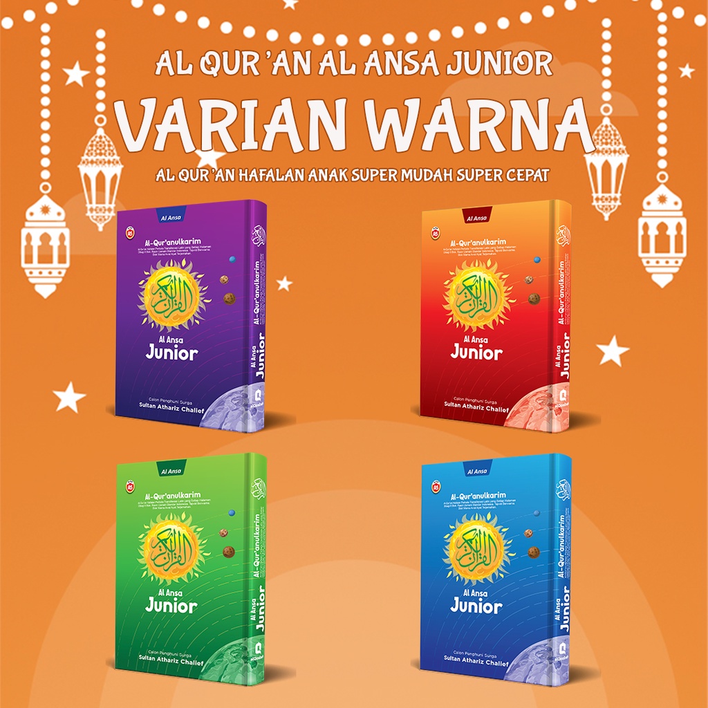 AL ANSA AL QUR'AN A4 PERKATA LATIN MOTIF JUNIOR