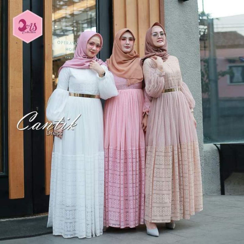 Dress Cantik by Thamrin city shop | AS Collection | Gamis Wanita Dewasa