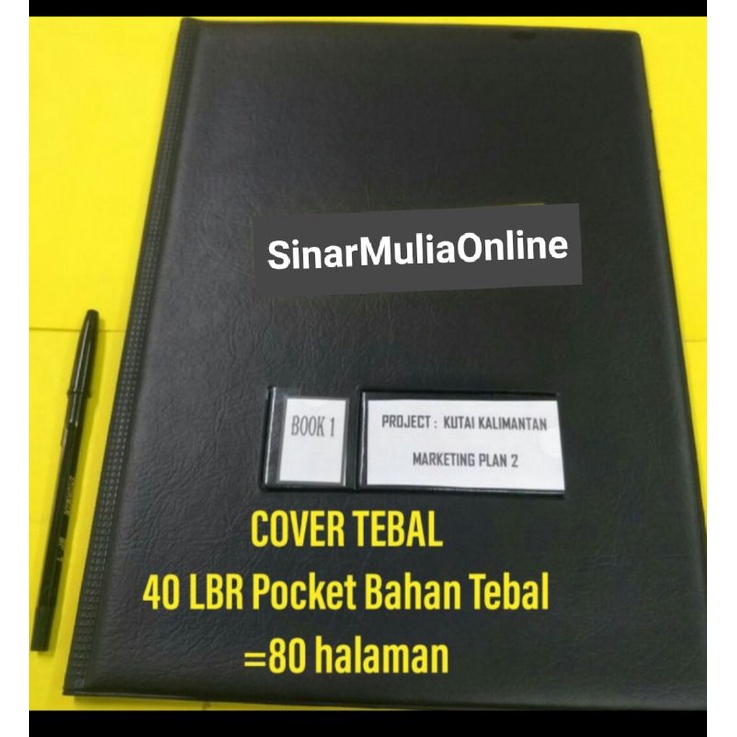 

Map Clear Holder Cover TEBAL 40 lembar Display Book YS Folio