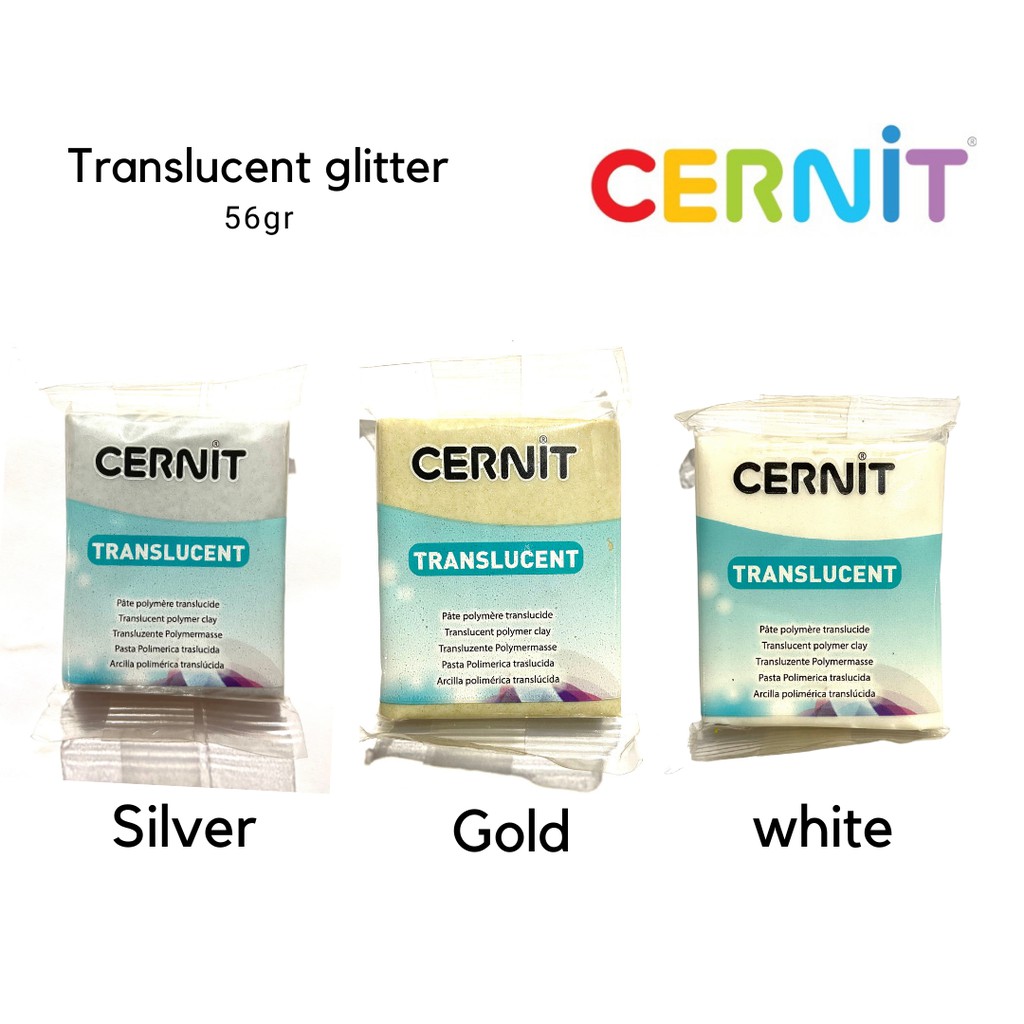 Cernit translucent glitter cernit polymer clay bahan clay clay untuk anting jewelry clay material bahan perhiasan
