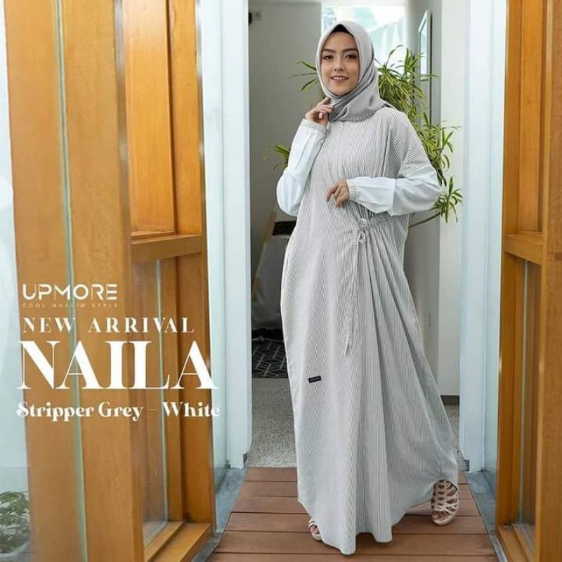 GAMIS UPMORE NAILA BROWN/GAMIS UPMORE DEWASA TERBARU