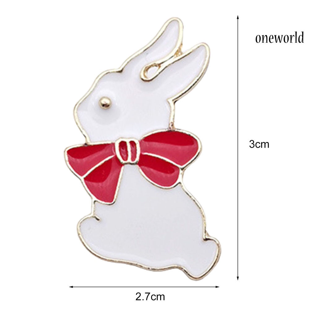 OW@ Mini Smile Sun Rabbit Rainbow Pattern Collar Brooch Lapel Pin Backpack Accessories for Coat Decor