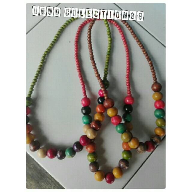 Kalung kayu/ kalung bali etnik