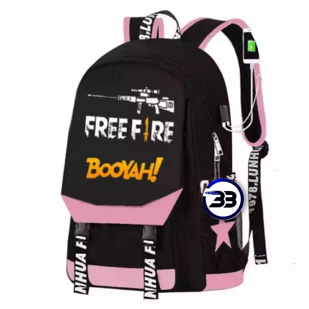 BATOSAI FREEFIRE - RANSEL FREEFIRE BOOYAH TAS SEKOLAH ANAK RANSEL ANAK BACKPACK ANAK MURAH RANSEL ANAK MURAH TAS SEKOLAH ANAK BESTSELLER