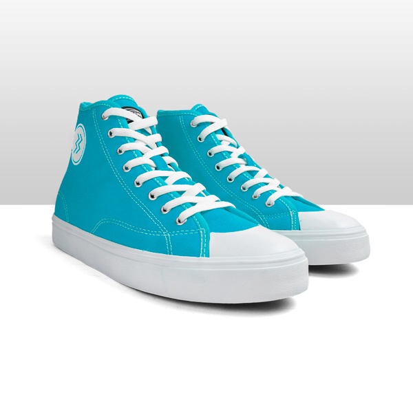 Geoff Max  - Timeless Hi Skyblue White | Sepatu pria | Sepatu Wanita | Sepatu Unisex