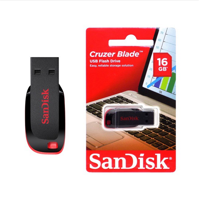 USB Flashdisk Flasdisk Flash disk Memory SANDISK Cruzer Blade 16GB CZ50