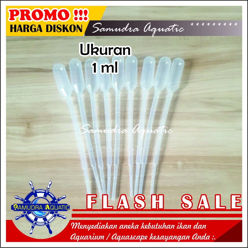 PIPET Tetes Ikan 1ml, Pipet Ikan Hias Obat Ikan