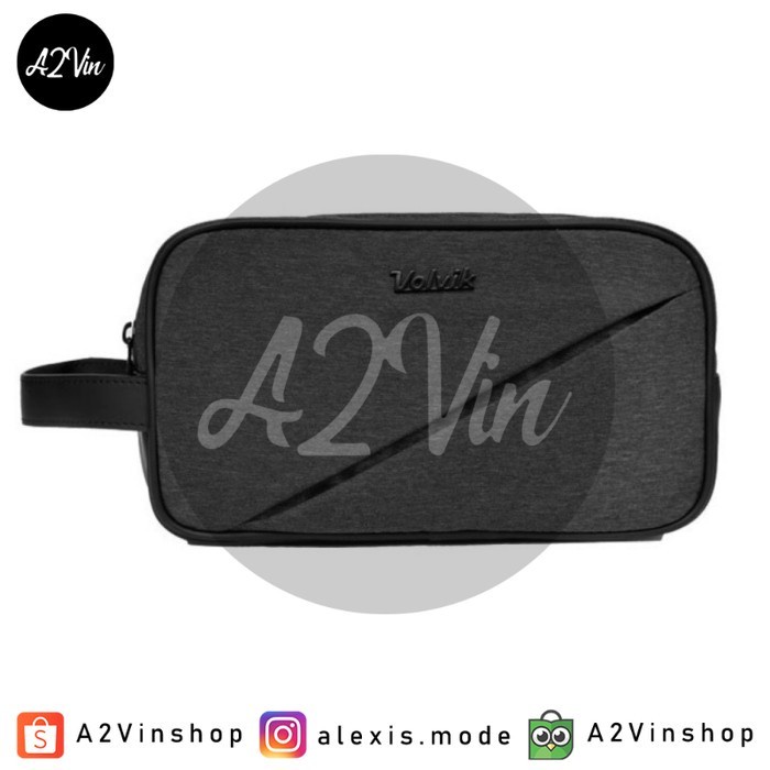 Tas Tangan Golf Volvik Two Zipper Pouch Bag