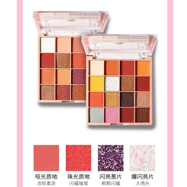 [ORIGINAL] Lameila Eyeshadow Palette 16 Color Matte seri LM 3043/Lameila Eyeshadow/Eyeshadow Glitter/Eyeshadow 16 warna