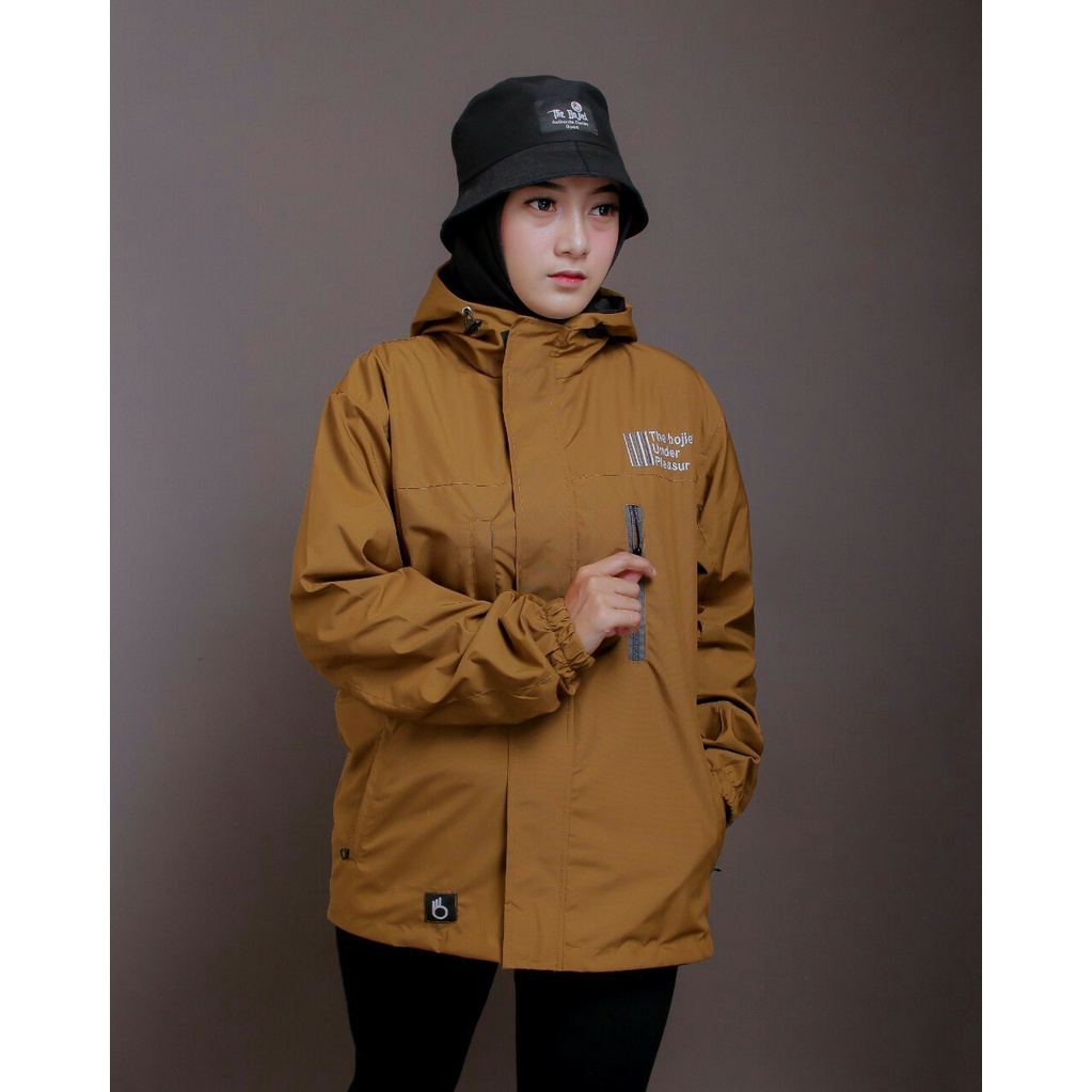 Jaket Parasut Pria dan Wanita Waterproof  M L XL Original The Bojiel / Jaket Outdoor Uniseks Terbaru Kekinian Outdoor Anti Air