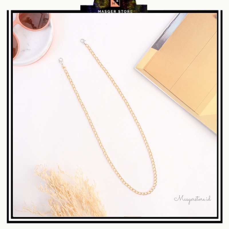 Kalung Strap Masker Tali Masker Kalung Mask Chain-Chain Gold Premium