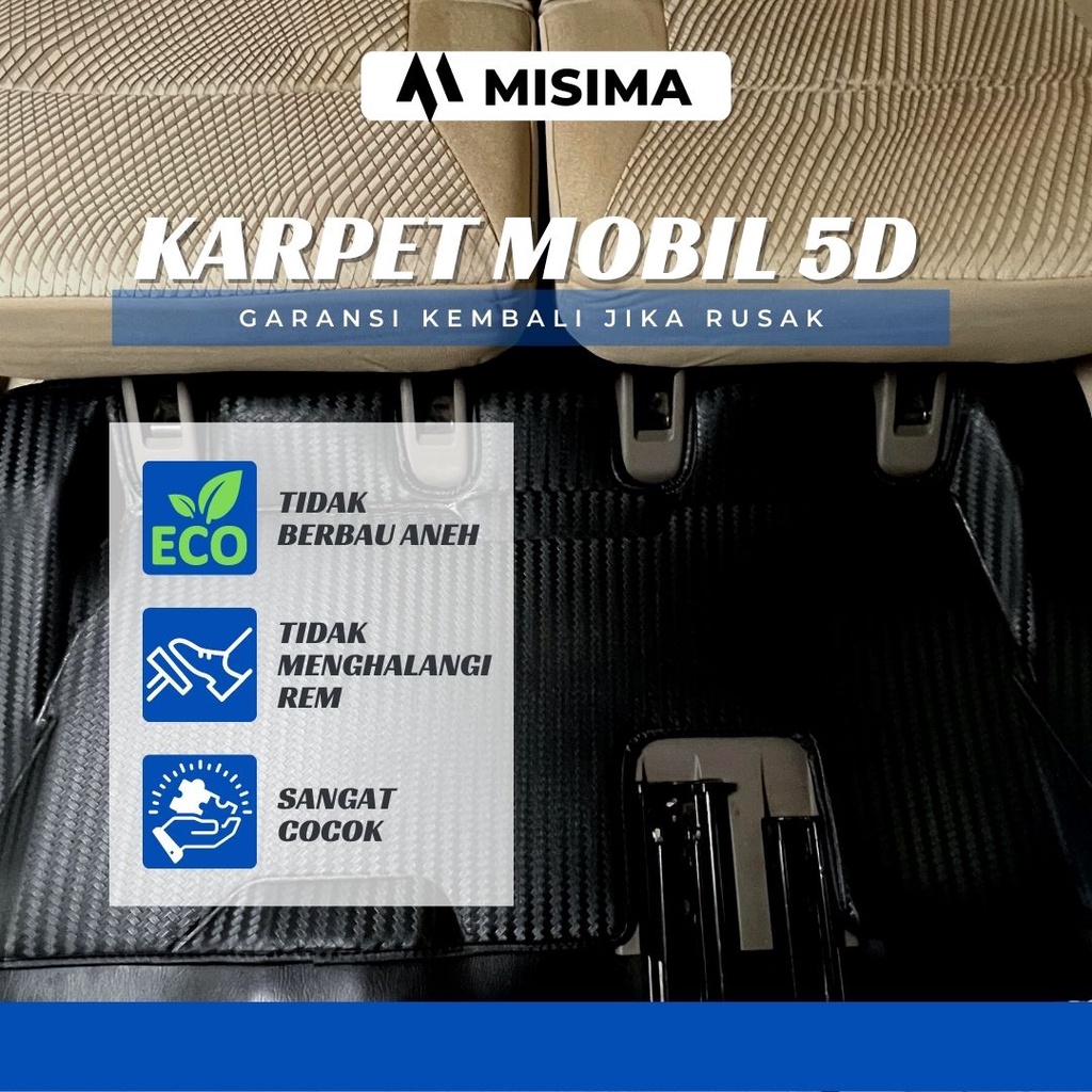 Karpet Mobil / Car Mats 5D Suzuki Ertiga Motif Carbon 2012-2022 Premium