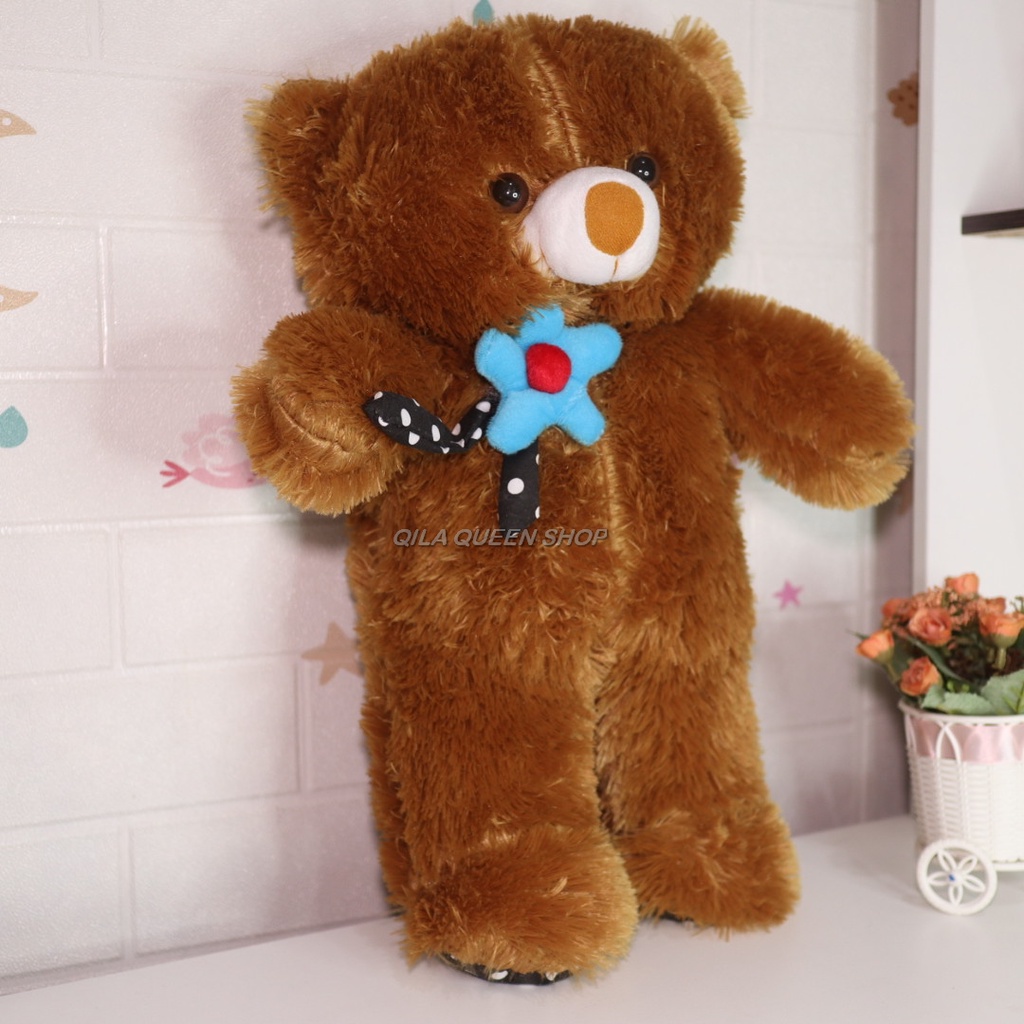 BONEKA TEDDY BEAR M  syal bunga TERLARIS BISA COD