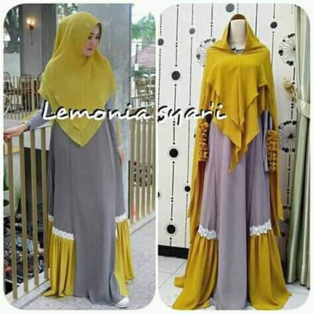 LEMONIA GAMIS SUPER JUMBO by RAYHANUN LD 90 sampai 150 160 170 180