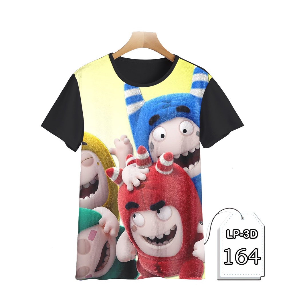 KAOS Oddbods Printing 3D Baju Anak Oddbods Kartun TV Animasi #LP3D-164