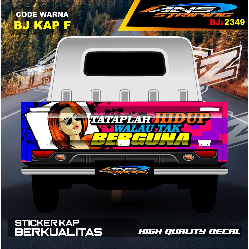 STIKER DECAL BAK BELAKANG GRANMAX / STICKER VARIASI GRANMAX PICK UP / DECAL STIKER CARRY PICK UP / STIKER VARIASI PICK UP L300