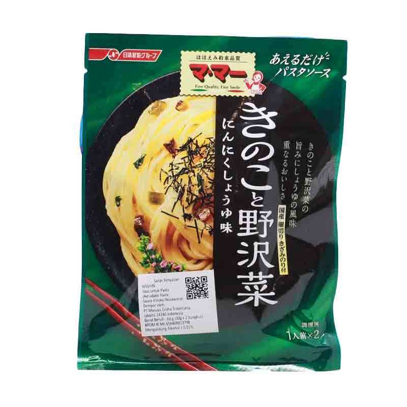 

Saus Pasta Nisshin Mama Aerudake Pasta Sauce Kinoko Nozawana 60 Gram