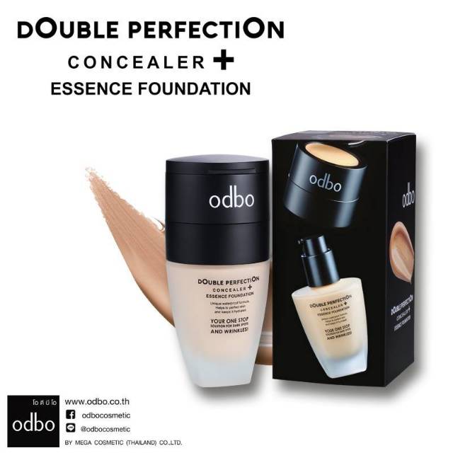 ODBO Double Perfection Concealer + Essence Foundation #OD418 Thailand / Cosmetic Product Coverage