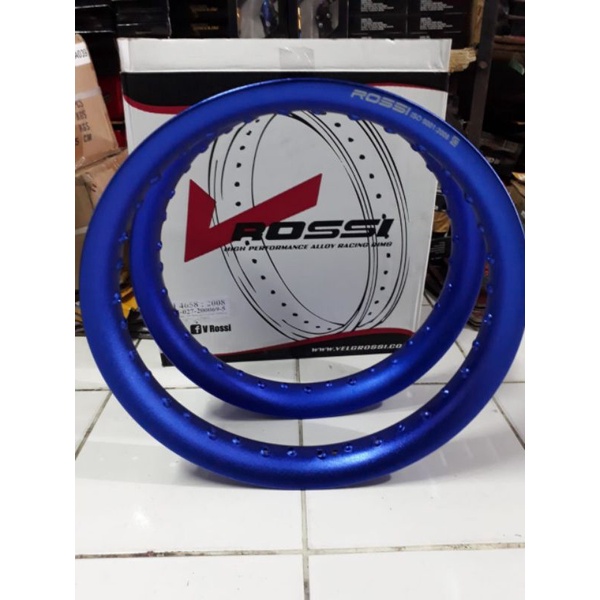 VELG ROSSI U BLAST /SETENGAH LINGKARAN SEPASANG DEPAN BELAKANG  UKURAN 185 215