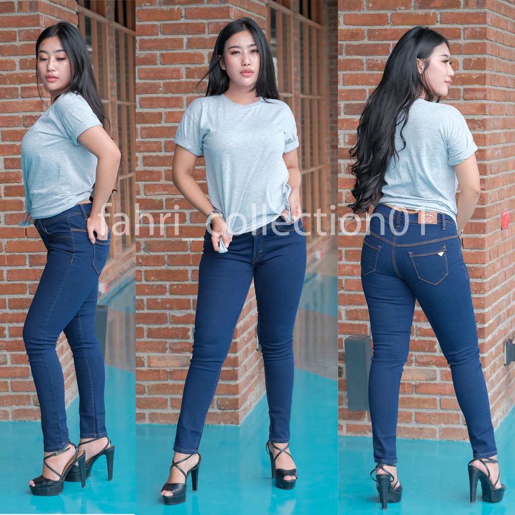 REAL PICT Celana  Jeans Baping Jeans Wanita  Model  Skinny  