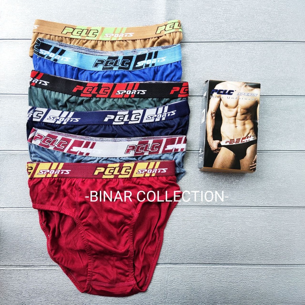 PCLC Sempak pria celana dalam ban cowok 1pack isi 3pcs model boxer size L XL murah bagus