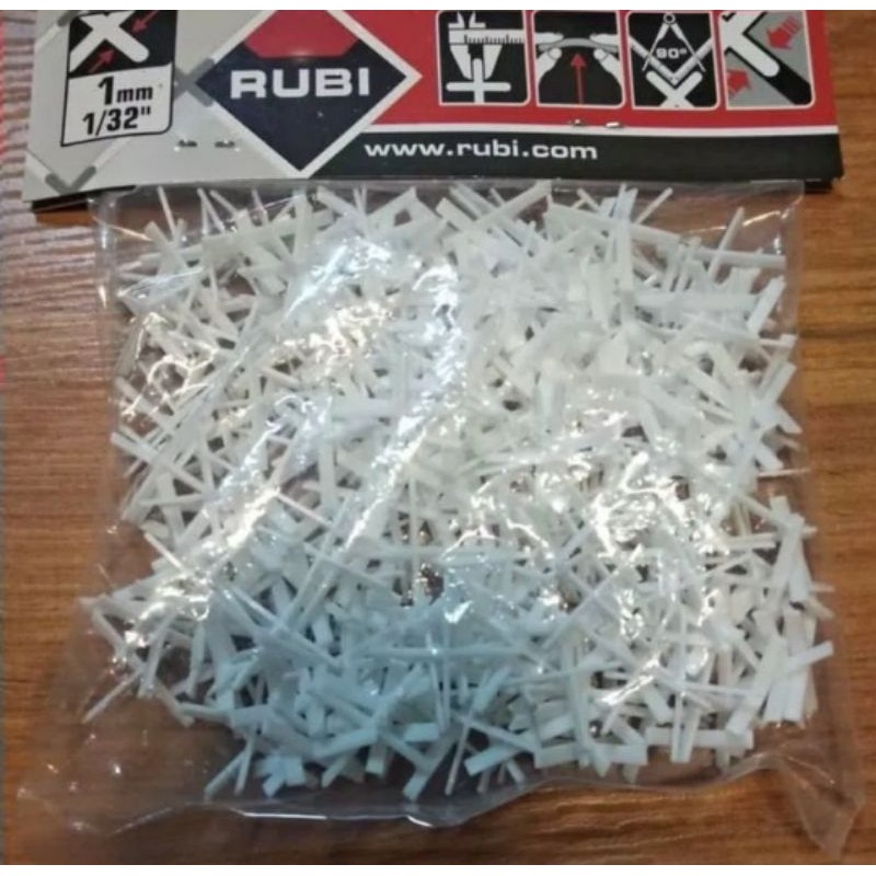 RUBI Tile spacer 1 Mm Alat pemasangan keramik Nat granit presisi pengatur jarak nat keramik Granit