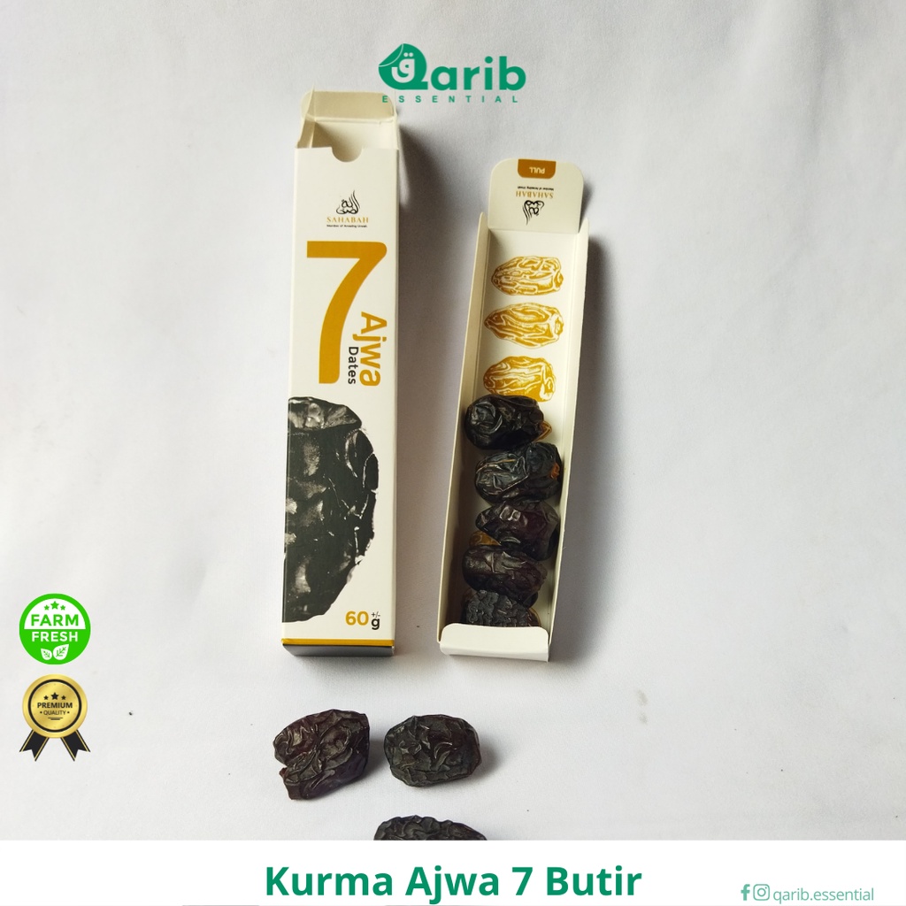 Kurma Ajwa / Kurma Nabi Premium 7 Butir