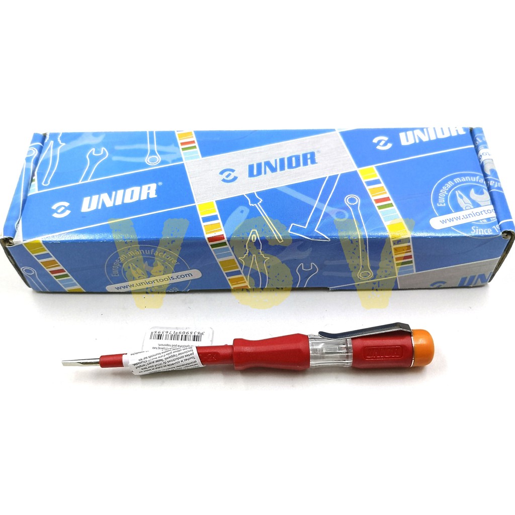 UNIOR Voltage tester 220-250 V / Test pen UNIOR / obeng tespen