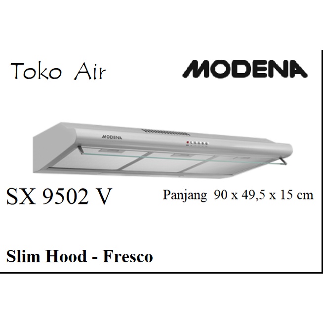 Cooker hood Modena SX 9502 V Tudung Hisap Modena SX9502V