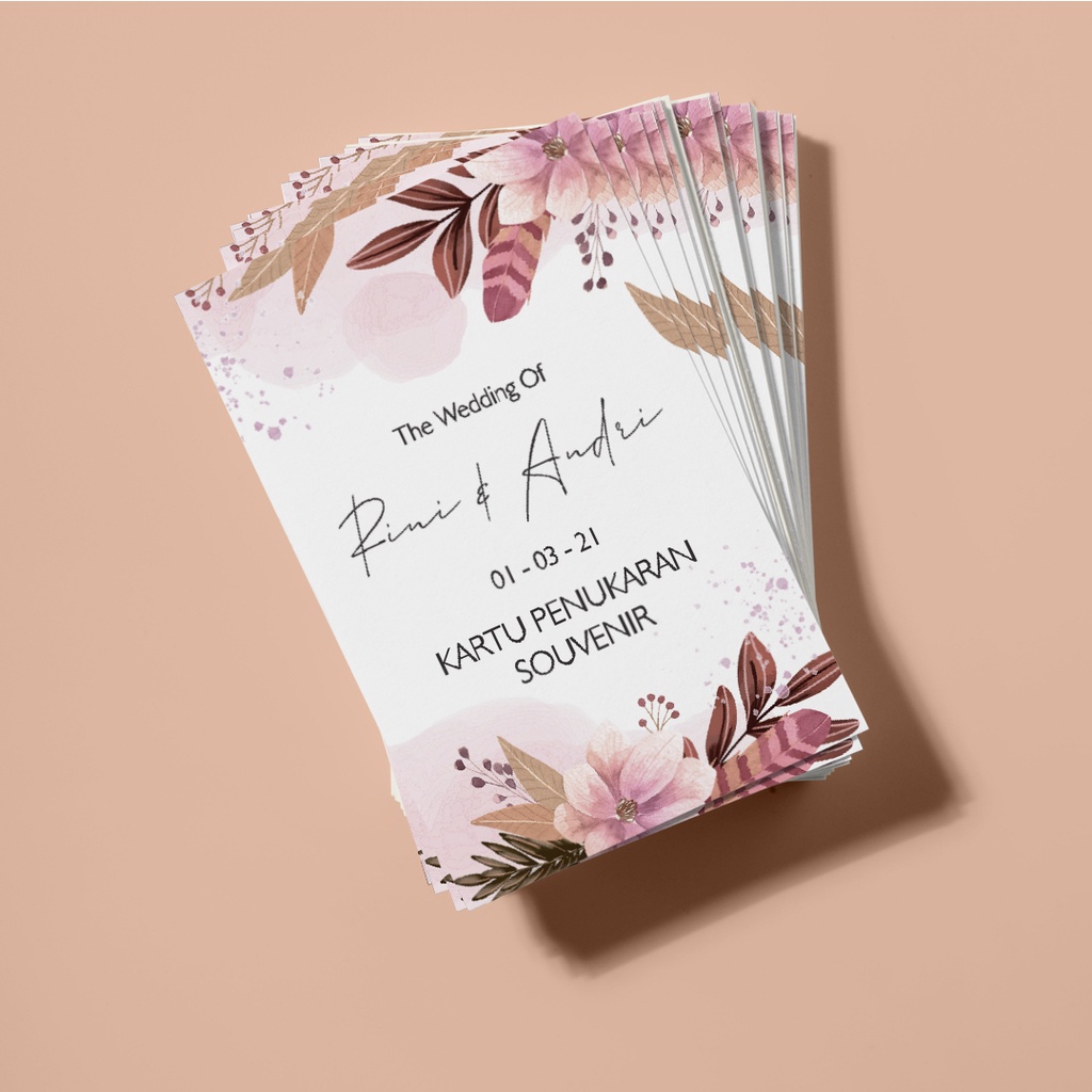 Kartu Penukaran Souvenir, Voucher Pengambilan Souvenir, Kartu Souvenir 040 A