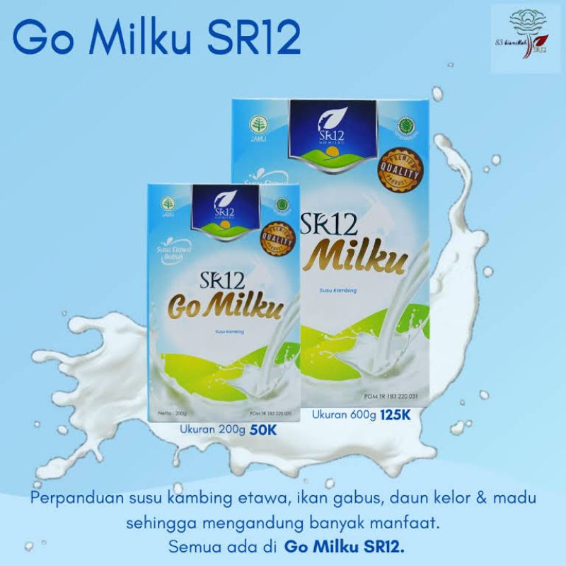 

GOMILKU 200 gram / susu kambing etawa Gomilku SR 12 /GOMILKU / susu kambing etawa/ anti alergi