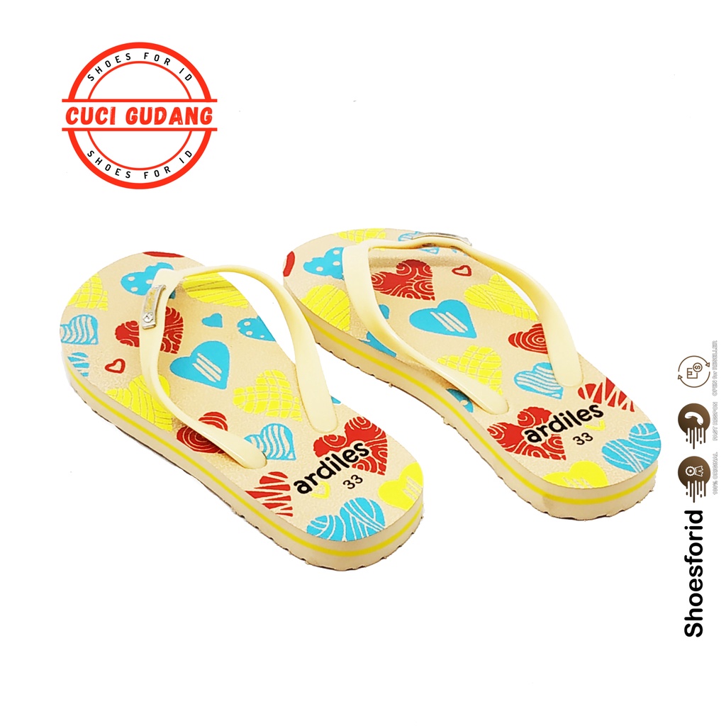 SFK SANDAL ANAK PEREMPUAN ARDILES LETICIA // ARDILES LAMPON // ARDILES PULO-LAMPON CREAM