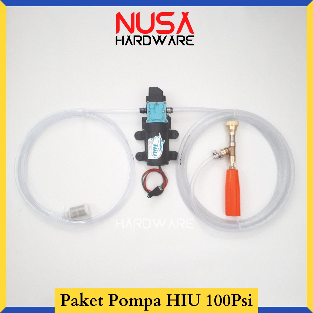 Alat Steam Cuci Motor Mobil AC Paket Mesin Pompa DC Setim Stim Cuci Motor - HIU 100 Psi